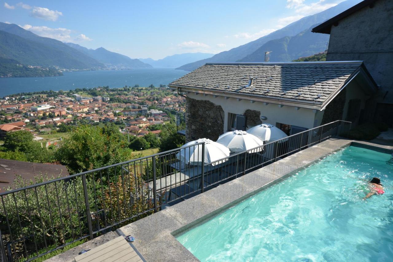 Casa Di Campagna Rosina Con Piscina E Vista Lago Gravedona Exterior foto